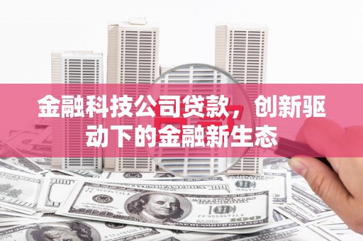 阳曲金融科技公司贷款，创新驱动下的金融新生态