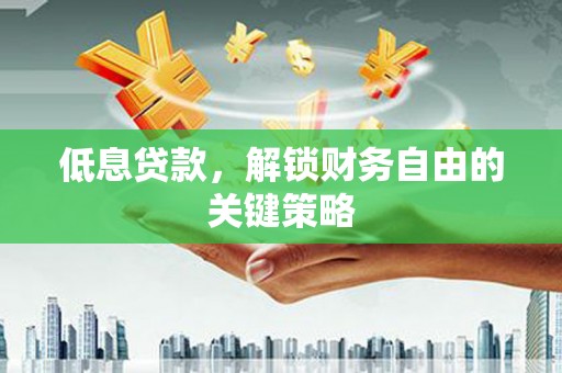 阳曲低息贷款，解锁财务自由的关键策略
