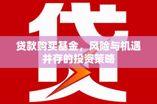 阳曲贷款购买基金，风险与机遇并存的投资策略