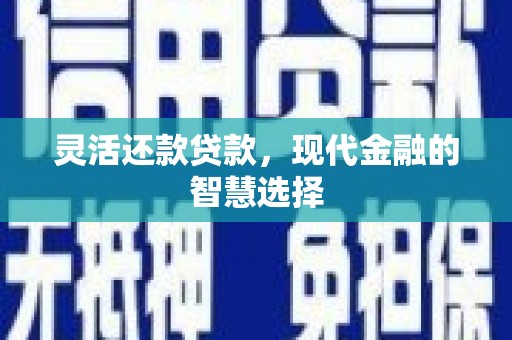 阳曲灵活还款贷款，现代金融的智慧选择