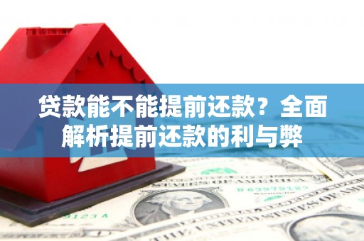 阳曲贷款能不能提前还款？全面解析提前还款的利与弊