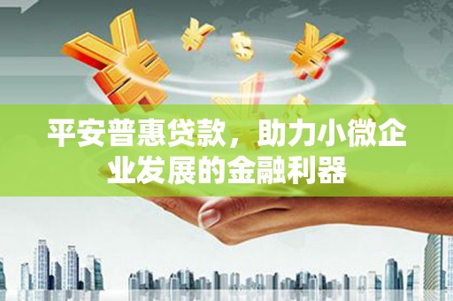 阳曲平安普惠贷款，助力小微企业发展的金融利器