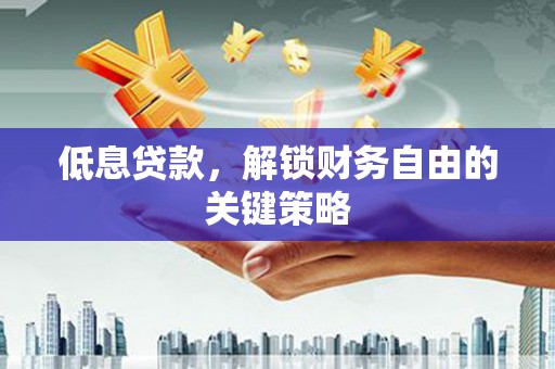 阳曲低息贷款，解锁财务自由的关键策略