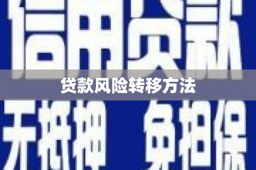 阳曲贷款风险转移方法