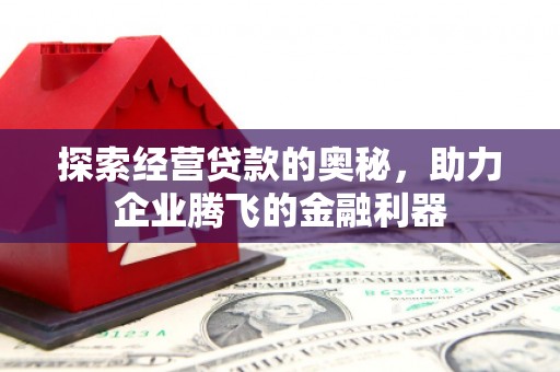 阳曲探索经营贷款的奥秘，助力企业腾飞的金融利器