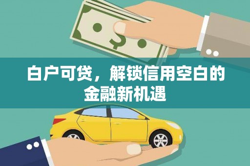 阳曲白户可贷，解锁信用空白的金融新机遇