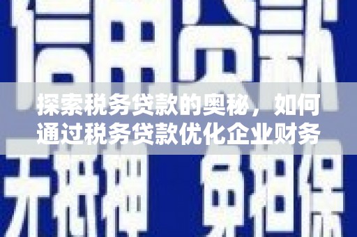 阳曲探索税务贷款的奥秘，如何通过税务贷款优化企业财务