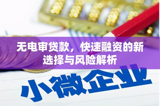 阳曲无电审贷款，快速融资的新选择与风险解析