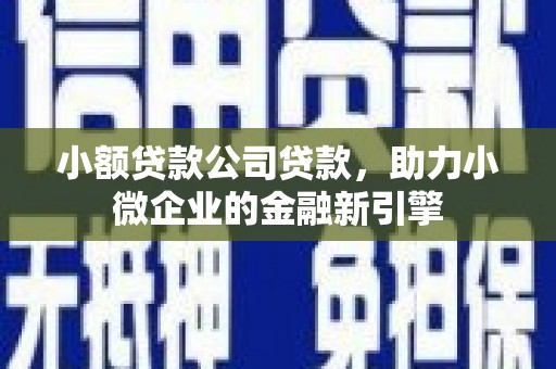 阳曲小额贷款公司贷款，助力小微企业的金融新引擎