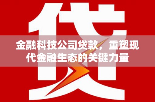 阳曲金融科技公司贷款，重塑现代金融生态的关键力量