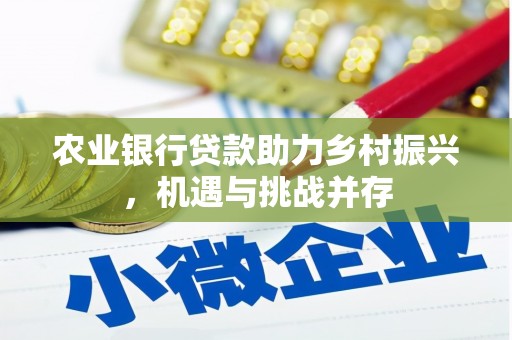 阳曲农业银行贷款助力乡村振兴，机遇与挑战并存
