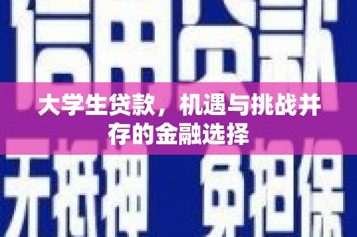 阳曲大学生贷款，机遇与挑战并存的金融选择